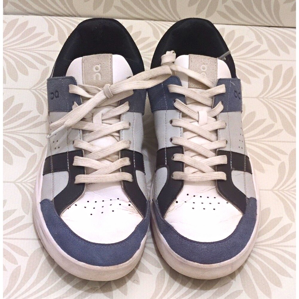 On Running The ROGER Men’s Low Top Lace-Up Sneakers Gray/White/Black 10